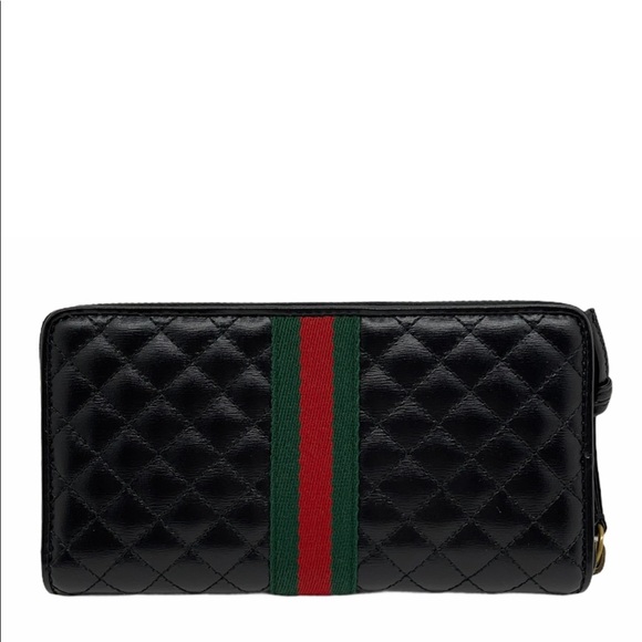 ❌SOLD❌ Gucci GG Marmont Web Quilted Leather Wallet - Picture 2 of 11